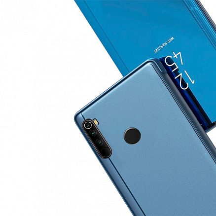 Чехол для Xiaomi Redmi Note 8 книжка Hurtel Clear View синий