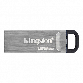 Флешка Kingston DataTraveler Kyson 128GB металл серебристая