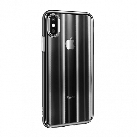 Чехол для iPhone XS Max пластиковый тонкий Baseus Aurora черный 