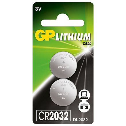 Батарейка CR2032 литиевая GP 2 шт.