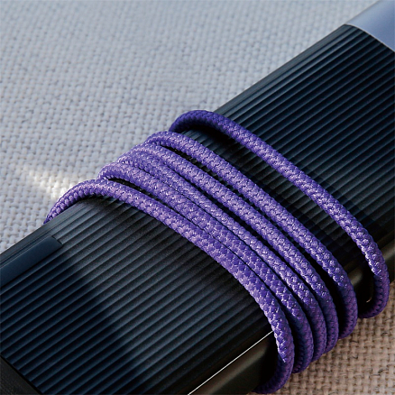 Кабель USB - MicroUSB для зарядки 2 м 1.5А плетеный с угловым штекером Baseus Sharp-bird фиолетовый