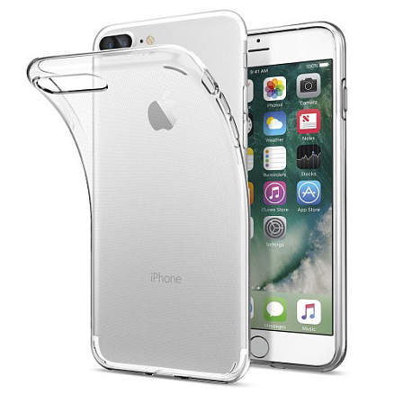 Чехол для iPhone 7 Plus, 8 Plus гелевый ультратонкий Spigen SGP Liquid Crystal прозрачный