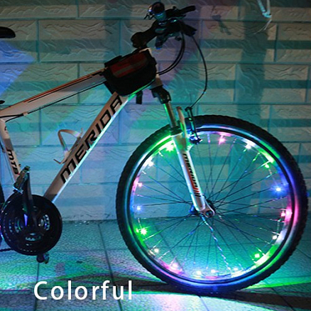 Подсветка для колес велосипеда светодиодная A01 разноцветная