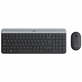 Набор клавиатура и мышь беспроводной Logitech MK470 графитовый