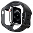 Чехол с ремешком для Apple Watch 44 мм гелевый Spigen Liquid Air Pro черный