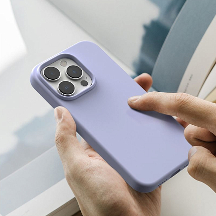 Чехол для iPhone 14 Pro гибридный Ringke Silicone фиолетовый