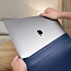 Чехол для Apple MacBook Pro 13 A1708, A1989, A1706, A1502, A1425, A1278, A2159, A2251, A2289 кожаный футляр WiWU Skin Pro II темно-синий