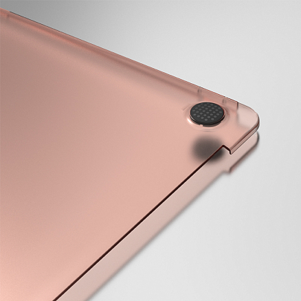 Чехол для Apple MacBook Air 13 (2018-2019) A1932, (2020) А2179 ультратонкий 0,8 мм WiWU матовый розовый