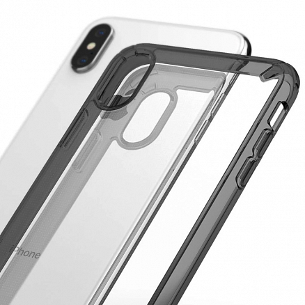 Чехол для iPhone XS Max гибридный Ringke Fusion Kit прозрачно-черный