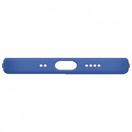 Чехол для iPhone 12 Mini силиконовый Spigen Cyrill Silicone синий