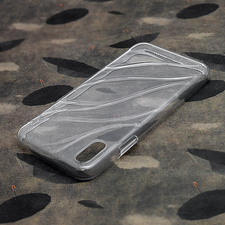 Чехол для iPhone X, XS гелевый ультратонкий Baseus Water прозрачный