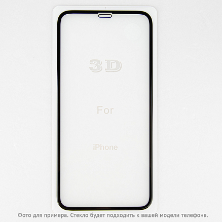 Защитное стекло для iPhone XS Max, 11 Pro Max на весь экран противоударное Mocoll Black Diamond 3D черное