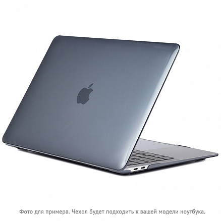 Чехол для Apple MacBook Pro 16 Touch Bar A2141 пластиковый глянцевый DDC Crystal Shell черный