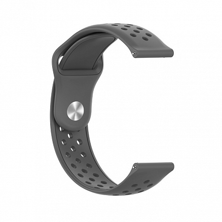 Ремешок-браслет для Huawei Watch GT 2 42 мм силиконовый Nova New Nike серый