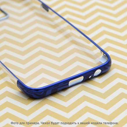 Чехол для Samsung Galaxy J4+ гелевый GreenGo Plating Soft прозрачно-синий