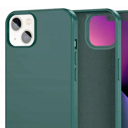 Чехол для iPhone 14 силиконовый Tech-Protect Icon зеленый