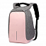 Рюкзак Ozuko Bobby 8798S с отделением для ноутбука до 14 дюймов и USB портом антивор серо-розовый