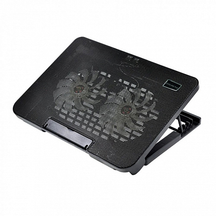 Подставка для ноутбука до 17 дюймов с охлаждением (2 кулера) ISA N99 черная