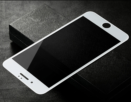 Защитное стекло для iPhone 7, 8 на весь экран с защитой от подглядываний Baseus Anti-peeping 3D 0.23 мм белое