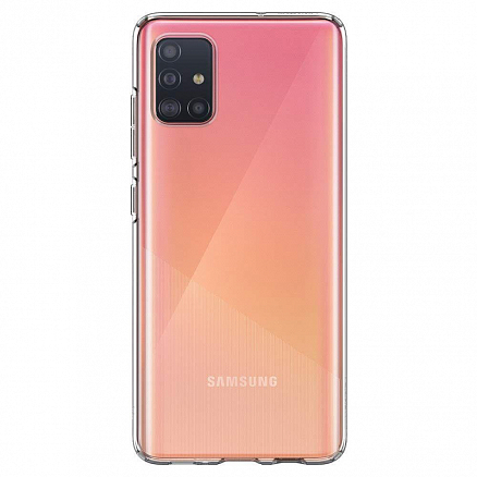 Чехол для Samsung Galaxy A51 гелевый ультратонкий Spigen SGP Liquid Crystal прозрачный