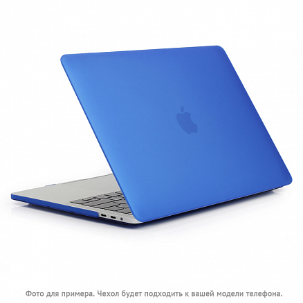 Чехол для Apple MacBook Pro 13 Touch Bar A1706, A1989, A2159, Pro 13 A1708 пластиковый матовый Enkay Translucent Shell синий