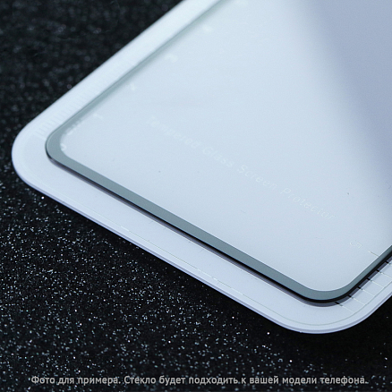 Защитное стекло для iPhone 14 Plus, 13 Pro Max на весь экран противоударное Mocoll Rhinoceros 2.5D матовое черное