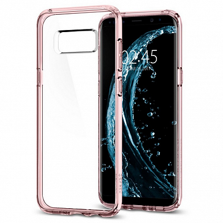 Чехол для Samsung Galaxy S8+ G955F гибридный Spigen SGP Ultra Hybrid прозрачно-розовый