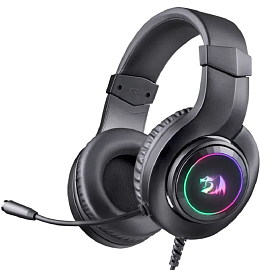 Наушники Redragon Hylas полноразмерные с микрофоном и RGB подсветкой игровые черные Наушники Redragon Hylas полноразмерные с микрофоном и RGB подсветкой игровые черные