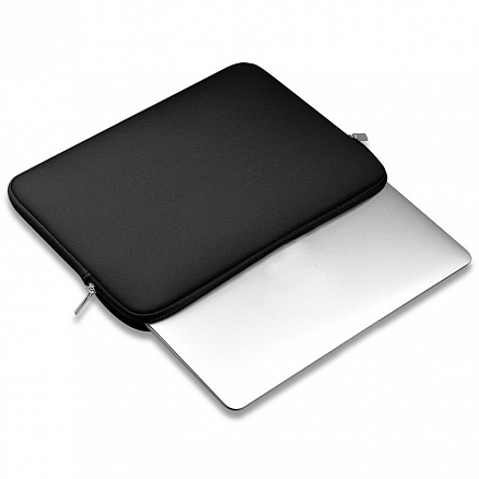 Чехол для ноутбука до 15 дюймов универсальный неопреновый на молнии GreenGo NPR2 черный
