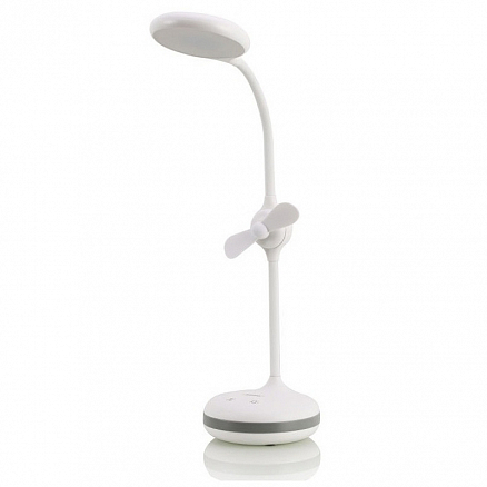 Лампа светодиодная настольная беспроводная с вентилятором Remax RT-E601 белая