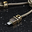 Кабель USB - Lightning для зарядки iPhone 1 м 2.4А плетеный металлический Joyroom JESS S-M336 золотистый