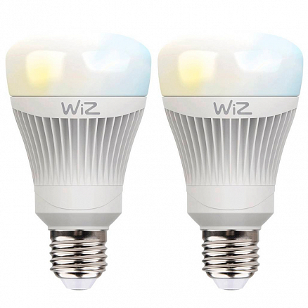 Умная лампочка светодиодная WiZ A.E27 WiZ60 TR с пультом разноцветная 2 шт.