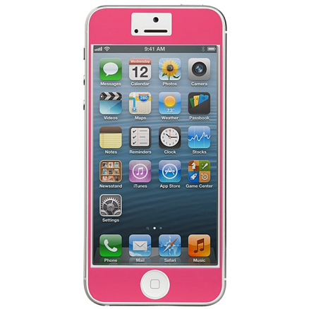 Пленка защитная на экран для Apple iPhone 5, 5S, SE, 5С Case-mate (США) Zero Bubbles розовая