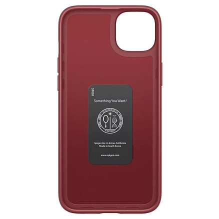 Чехол для iPhone 14 пластиковый Spigen Thin Fit красный