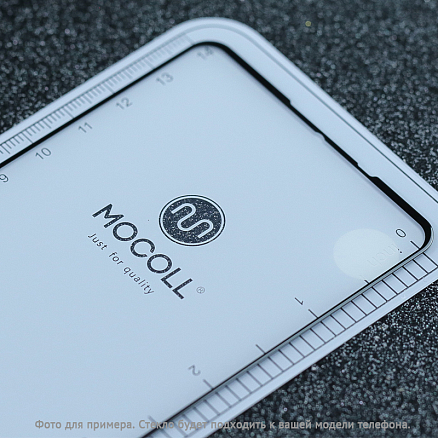 Защитное стекло для iPhone 11 Pro Max на весь экран противоударное Mocoll Storm II 2.5D матовое черное
