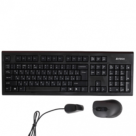Набор клавиатура и мышь беспроводной A4Tech 7100N черный