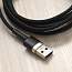 Кабель USB - Lightning для зарядки iPhone 2 м 1.5A плетеный Baseus Kevlar черно-золотистый