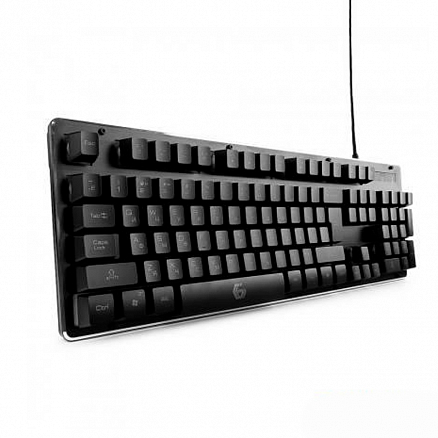 Клавиатура Gembird KB-250L USB с подсветкой влагозащитная игровая черная