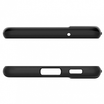 Чехол для Samsung Galaxy S21 FE пластиковый тонкий Spigen Thin Fit черный