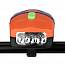 Велофара с электронным звонком 3 диода оранжевая