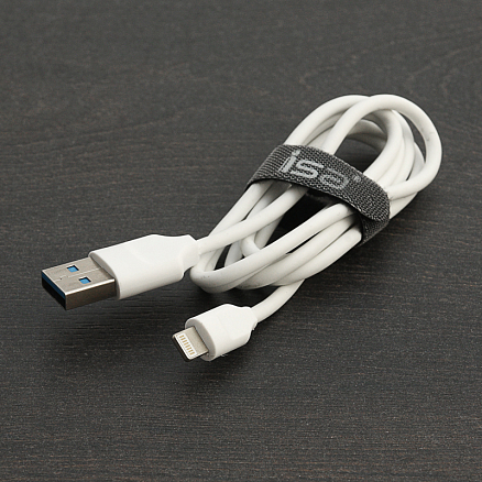 Кабель USB - Lightning для зарядки iPhone 1 м 3A ISA белый