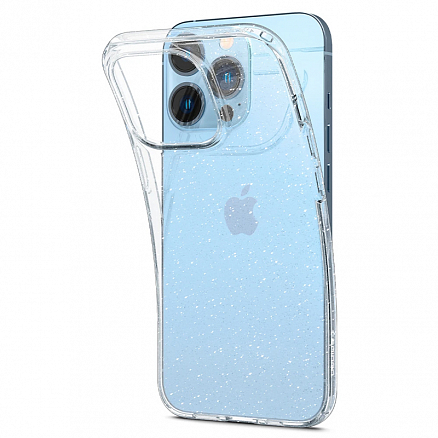 Чехол для iPhone 13 Pro гелевый с блестками Spigen SGP Liquid Crystal Glitter прозрачный