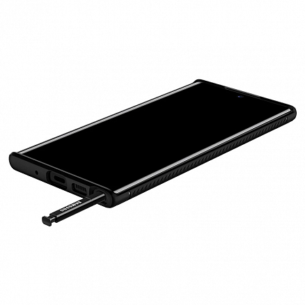 Чехол для Samsung Galaxy Note 10+ гелевый Spigen SGP Rugged Armor черный