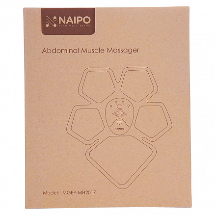 Массажер импульсный (миостимулятор) для мышц живота Naipo MGEP-MH2017