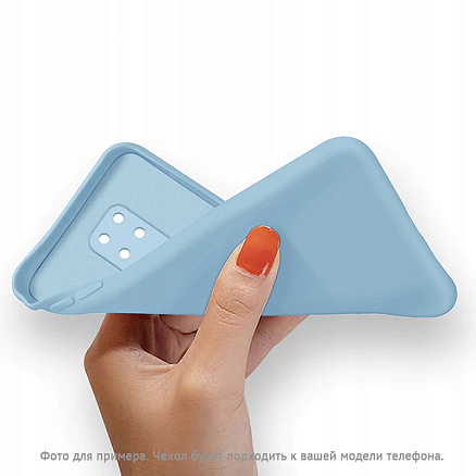 Чехол для Samsung Galaxy A04s, A13 5G силиконовый Tech-Protect Icon голубой