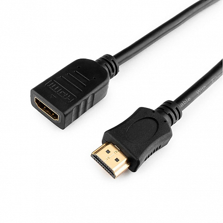 Кабель-удлинитель HDMI - HDMI (папа - мама) длина 1,8 м Cablexpert черный