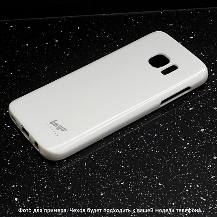 Чехол для Samsung Galaxy S7 гелевый Beeyo Spark белый