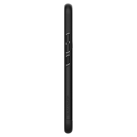 Чехол для Samsung Galaxy S22 гибридный с подставкой Spigen Slim Armor черный