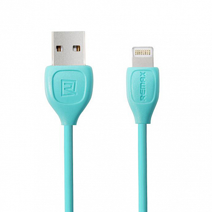 Кабель USB - Lightning для зарядки iPhone 1 м 1.3А Remax Lesu голубой