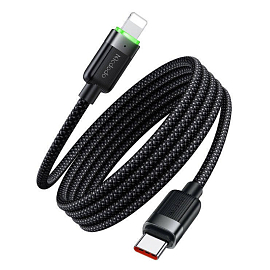Кабель Type-C - Lightning для зарядки iPhone 1,2 м 36W магнитный органайзер McDodo CA-2010 (быстрая зарядка) черный Кабель Type-C - Lightning для зарядки iPhone 1,2 м 36W магнитный органайзер McDodo CA-2010 (быстрая зарядка) черный